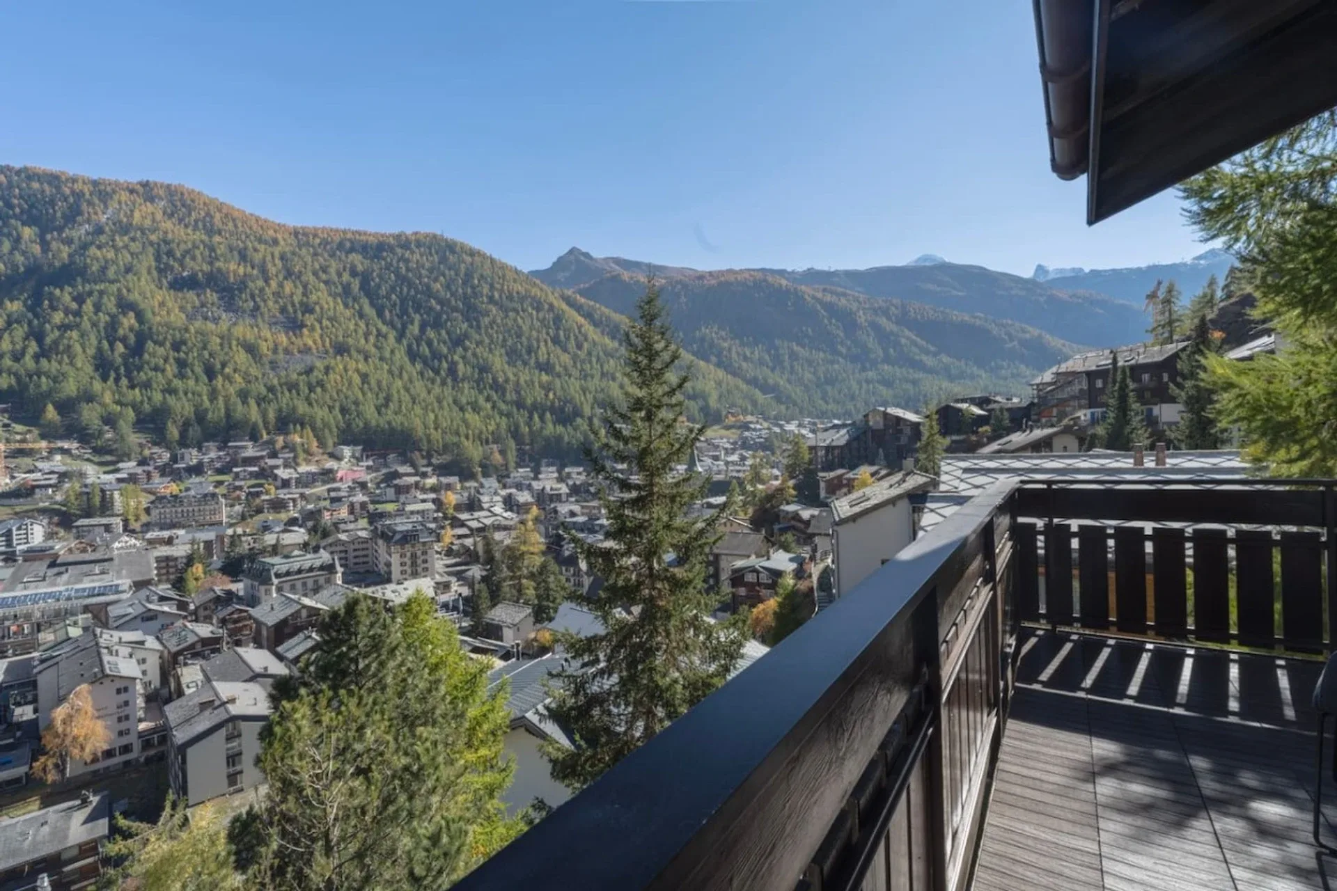 Bedroom of a holiday apartment in Zermatt